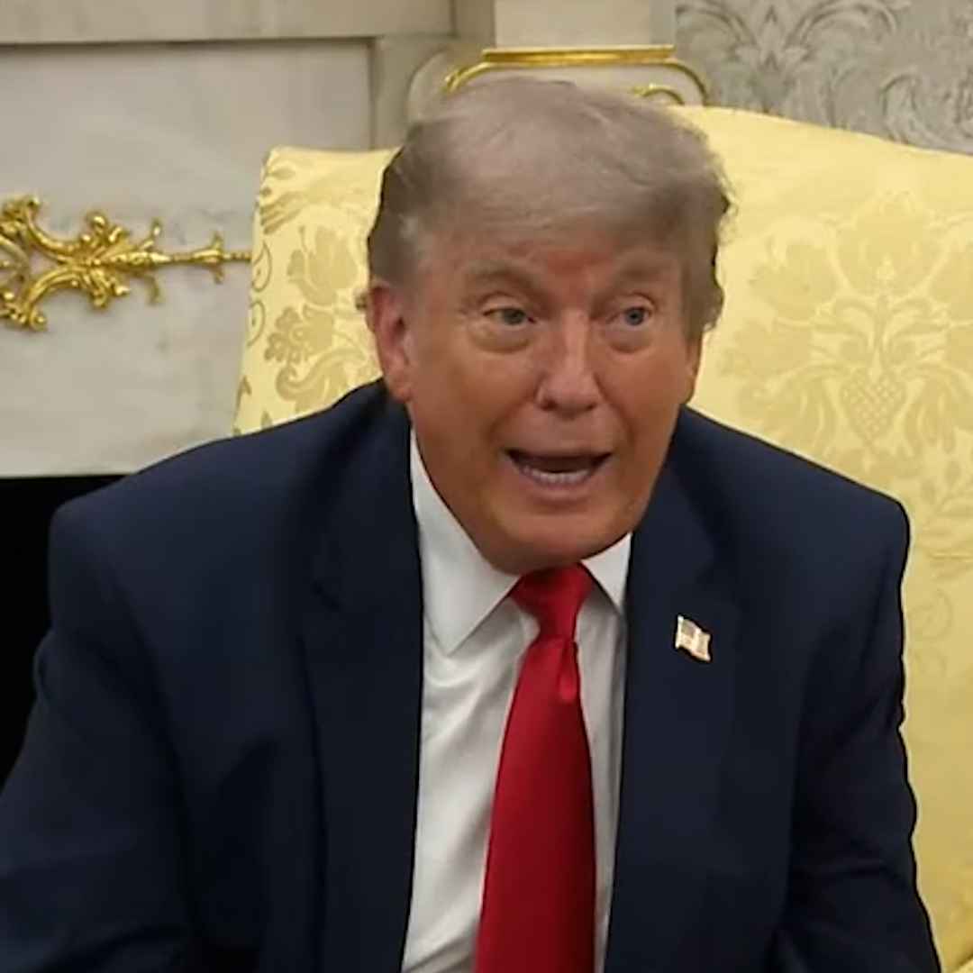 'I hear he's extremely liberal. Extremely.' Donald Trump is unimpressed by Andy Burnham, the 'liberal mayor of some town'.