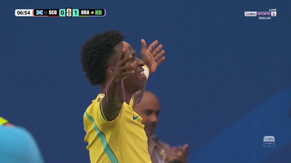 فينيسيوس يسجل للمباراة الثالثة على التوالي 🇧🇷⚽️