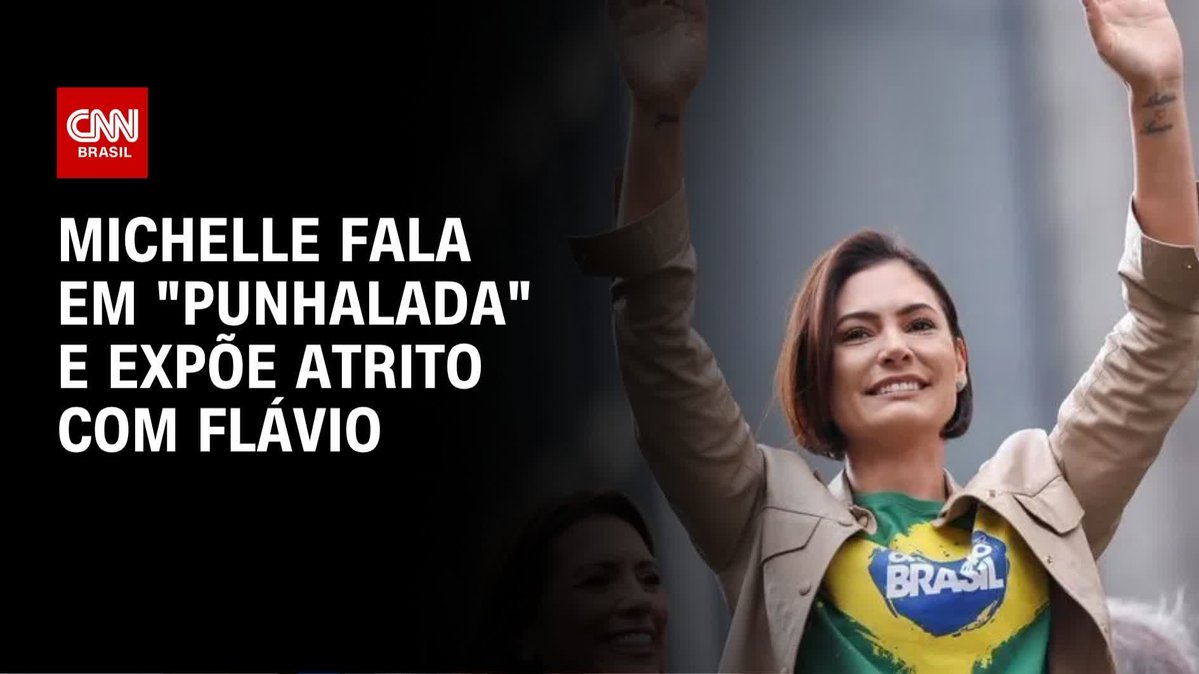 Michelle fala em “punhalada” e expõe atrito com Flávio; assista #HoraH