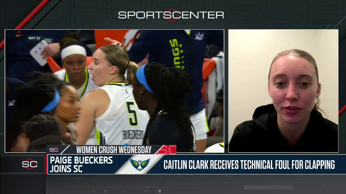 "I'mma try to stay away from clapping, no promises, but I don't want to keep losing money." 😅 —Paige Bueckers on adjusting to officiating changes this season.
