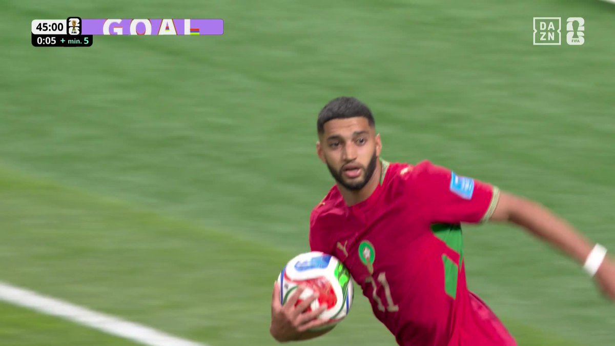 モロッコ🇲🇦が再び同点に！ 絶好調サイバリが3試合連続ゴール🔥 🏆️#FIFAワールドカップ グループC 🆚モロッコ×ハイチ 📱#DAZN ライブ配信中 ※6/26 8:00「日本×スウェーデン」戦は登録不要で無料ライブ配信！ #本気で楽しむならDAZN コカ･コーラ