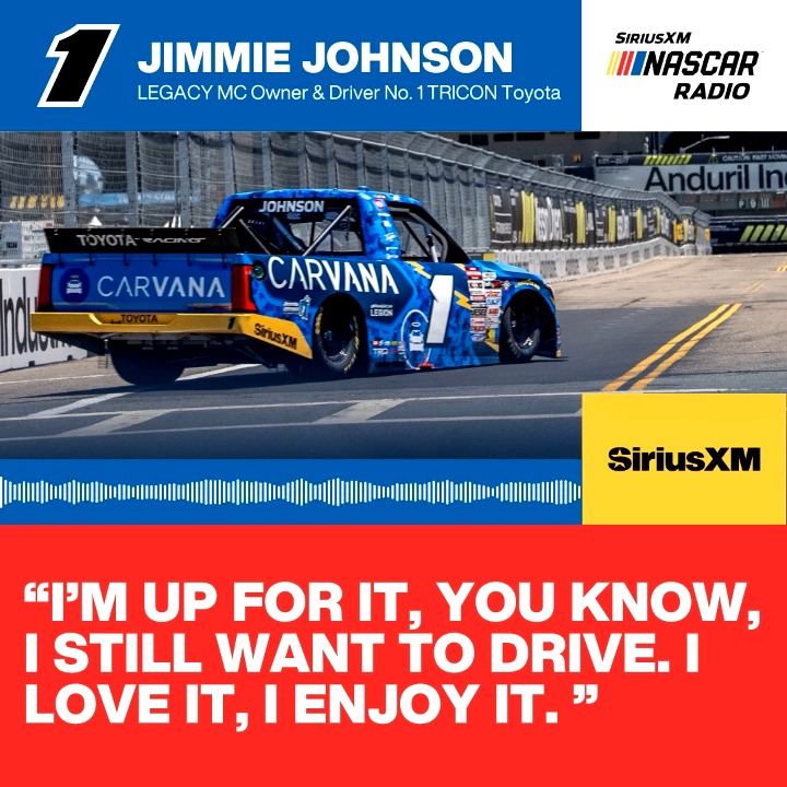 🗣️ After we saw Jimmie Johnson make his 2nd ever NASCAR CRAFTSMAN Trucks start at NASCAR San Diego this past weekend, could we see more Truck starts from the 7-time champion in the future? 💭 "This year, I'd probably say no." More: