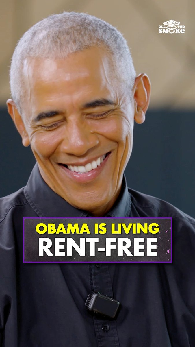 Barack Obama knows he's living rent-free in a lot of people's heads. The presidency doesn't leave time for distractions... if you're doing it right 👀