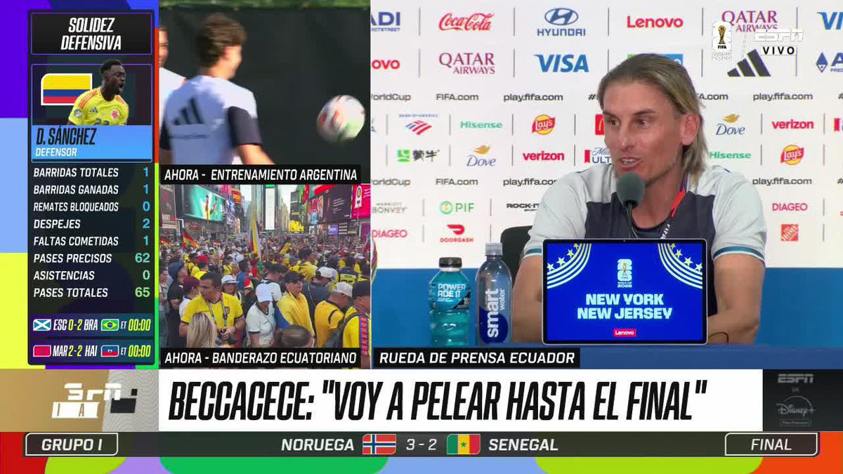 🇪🇨 ¡LA SINCERIDAD DEL DT! 🗣️🧐 Sebastián Beccacece explicó el motivo por el cual siente que no ha llegado al corazón de los hinchas de Ecuador. ⚽ #ESPNMundial 📺 Mira los mejores partidos de la #FIFAWorldCup por ESPN, en el Plan Premium de #DisneyPlus
