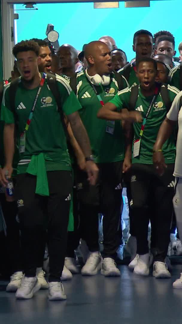 𝐀𝐒𝐈𝐍𝐀𝐋𝐎 𝐔𝐕𝐀𝐋𝐎 𝐓𝐇𝐈𝐍𝐀 🗣️🗣️ No signs of fear from the Bafana Bafana squad 😤🇿🇦 #DStvFIFAWorldCup2026 | #EverythingCanWait