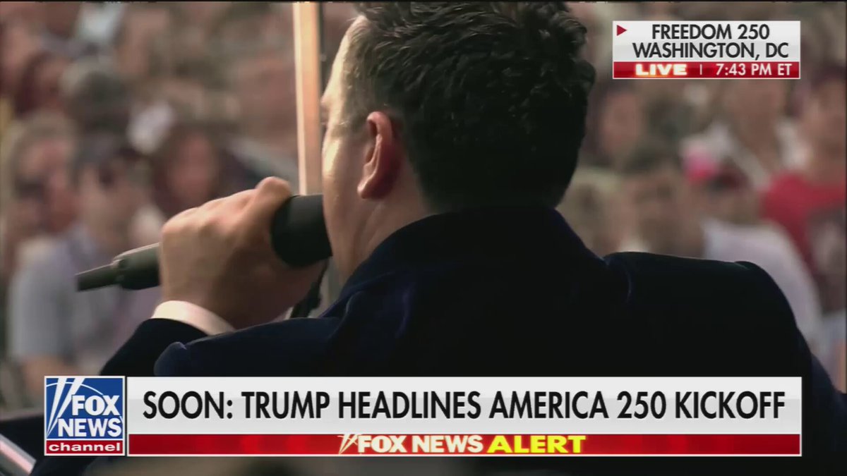 POWERFUL: Christopher Macchio and the U.S. Marine Band perform “Hallelujah” at Freedom 250 in Washington, D.C. This marks the second time Macchio has performed his rendition of the song — the first being at President Trump’s return to Butler, Pennsylvania in October 2024. Chills.