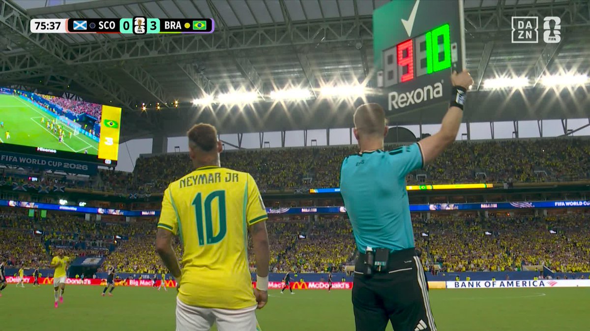 ネイマールがついにW杯に登場👑 🇧🇷ネイマールがついにピッチへ 2年8ヶ月ぶりにセレソンへ帰還🔙 🏆️#FIFAワールドカップ グループC 🆚スコットランド×ブラジル 📱#DAZN ライブ配信中 ※6/26 8:00「日本×スウェーデン」戦は登録不要で無料ライブ配信! #本気で楽しむならDAZN コカ・コーラ
