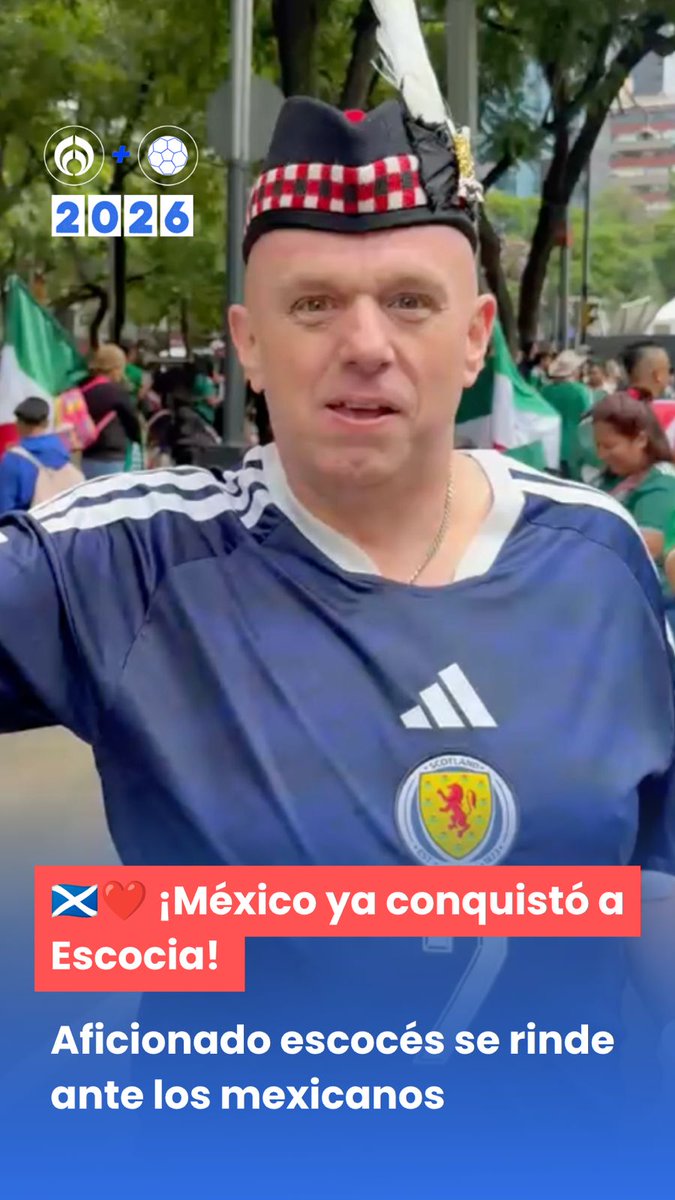 🥹🇲🇽¡Hasta ESCOCIA nos AMA!❤️⚽ Un aficionado escocés nos contó cómo nació su cariño por nuestro querido México y hasta nos reveló que SÍ, ESCOCIA también es nuestra hermana.🤝🇲🇽