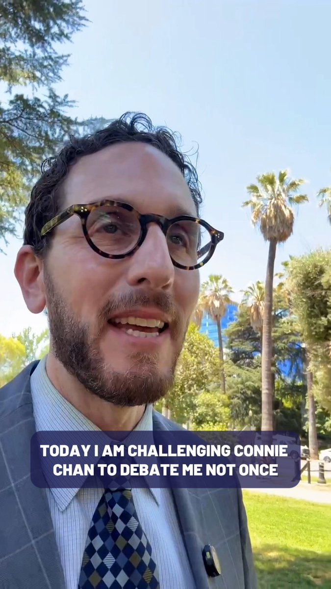 For the first time in 40 years, San Franciscans have a choice of who they want to send to Congress. Connie Chan and I have a lot to talk about, and I’m challenging her to 15 debates to make sure every San Franciscan gets an unscripted, unvarnished look at who will represent them in Congress. I hope she will accept.