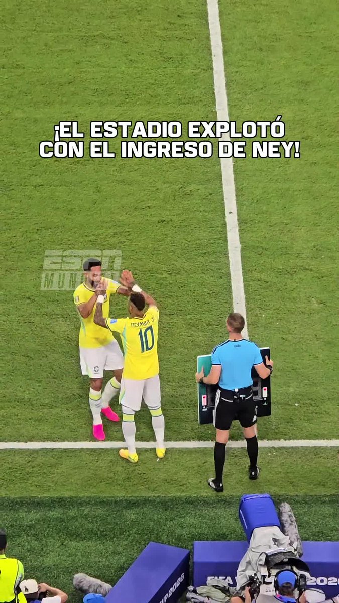 🇧🇷 SER ICÓNICO EN EL FÚTBOL NIVEL: NEYMAR JR. 👀 ¡El Hard Rock Stadium de Miami se vino abajo cuando llamaron al 10 e ingresó para Brasil vs. Escocia! 🎬 #ESPNMundial 📺 Mirá los mejores partidos de la #FIFAWorldCup por ESPN, en el Plan Premium de #DisneyPlus
