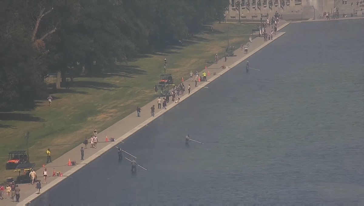 The U.S. Park Police are trying to identify someone caught on video at the Reflecting Pool in relation to a Destruction of Government Property investigation. MORE: