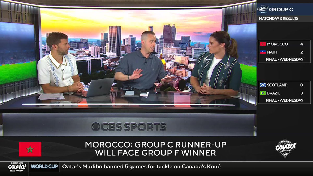 "This is a head to head that I think tactically could be really interesting."👀 Jen Beattie, @joypaulian, and Chris Wittyngham preview a potential Morocco vs Netherlands matchup in the knockout stage 🇲🇦 🇳🇱
