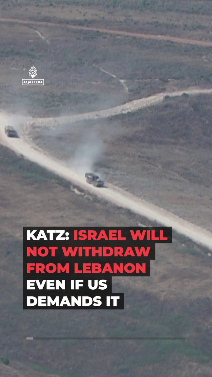 Defence Minister Israel Katz said Israel will maintain its presence in Lebanon and does not intend to withdraw, even if the US pressures it to do so. Israeli forces seized a swathe of southern Lebanon during the war with Hezbollah and have remained there despite a ceasefire.