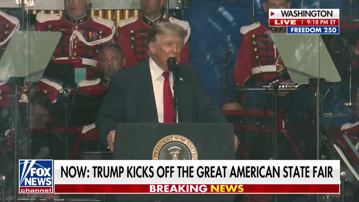 NEW: President Trump rallies the nation toward a unified, historic destiny, declaring that the country is bound for an unmatched future. "This is our history, and this is the destiny of America to be the greatest, most incredible country ever to grace the earth.” “We are one people, one nation, marching into one magnificent future under our great American flag that we love and respect so much."