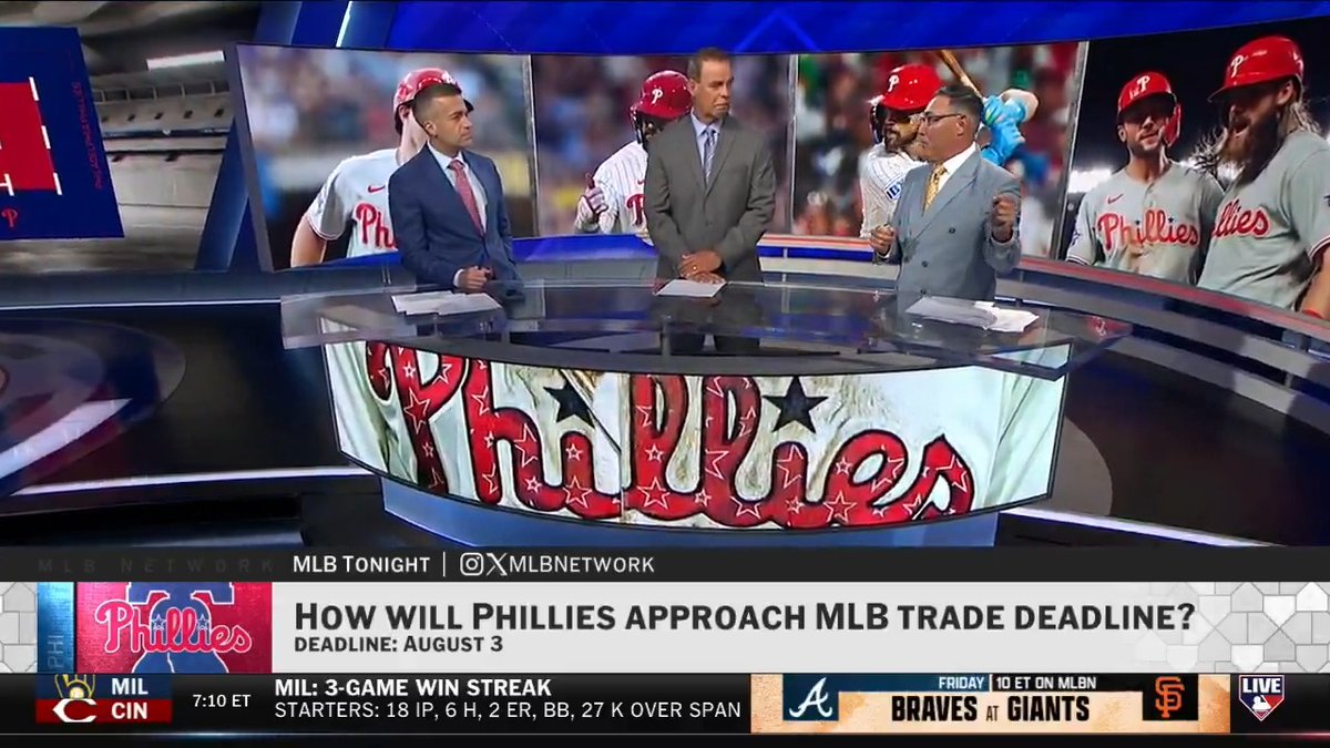 How should the Phillies approach the Trade Deadline? Ruben Amaro, Jr. and Mike Lowell think they should address the bullpen, by going after a reliever or trading for a starter and moving Jesús Luzardo to the 'pen 👀