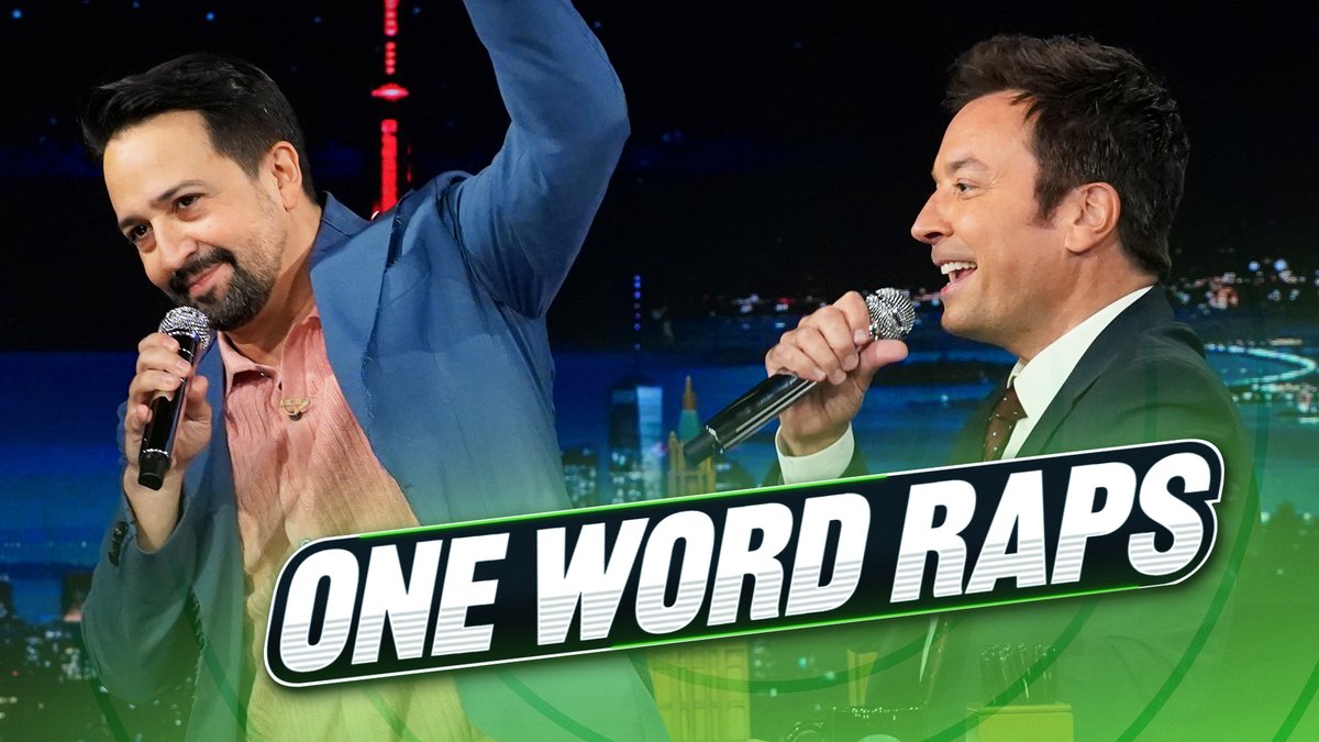 .Lin-Manuel Miranda &amp; Jimmy perform “My Shot” using only one word in One Word Raps! 🎤 #FallonTonight