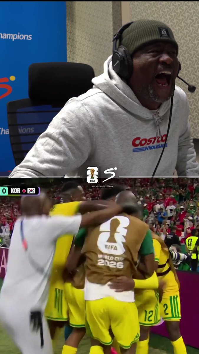 Tshepo Maimane shook the commentator's booth 😂🫨 Relive Thapelo Maseko's slice of history in Setswana Commentary 🎙️⏩ #DStvFIFAWorldCup2026 | #EverythingCanWait