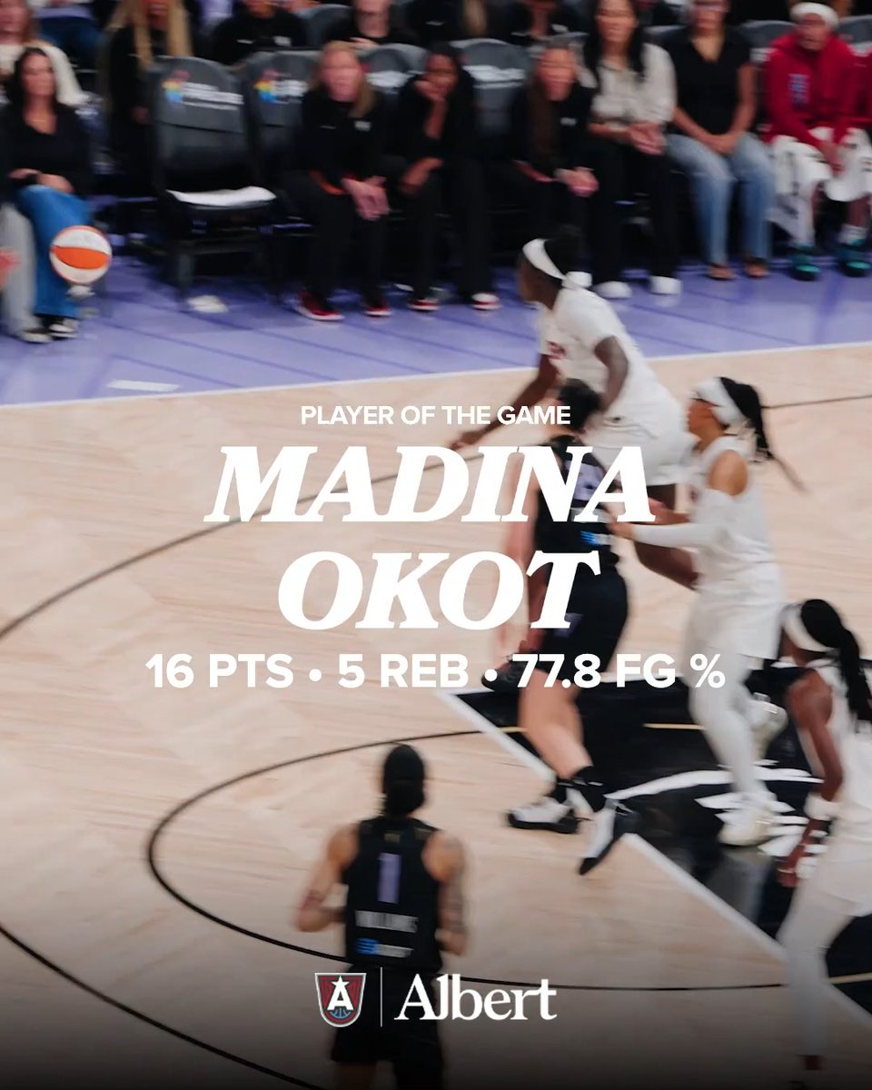She's going back to back! Shooting over 75% from the field for the second game in a row, Madina Okot is your Albert Player of the Game.