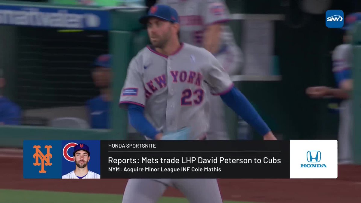 .John Jastremski, KeithIrizarry, Eamon McAnaney and Michelle Margaux react to the Mets trading David Peterson to the Cubs and what could come next for the Mets: ➡️ Honda