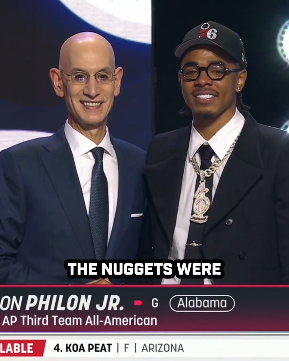 My biggest takeaway from this Nuggets draft night 🏃‍♂️