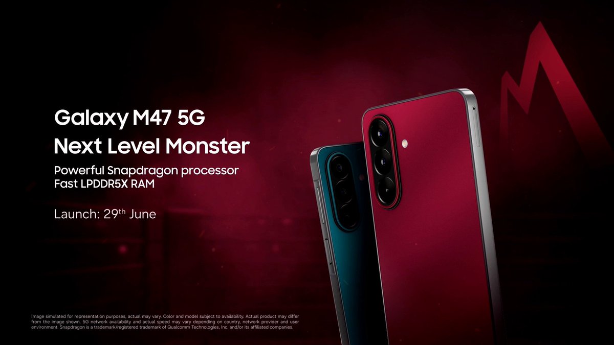 The Ultimate Gaming Showdown! While others wait to load, the Next Level #GalaxyM47 5G comes packed with a powerful Snapdragon processor and a fast LPDDR5X RAM to keep your gaming smooth, fast and ready for action from the very first tap. #NextLevelMonster #LoveForMonster #Samsung