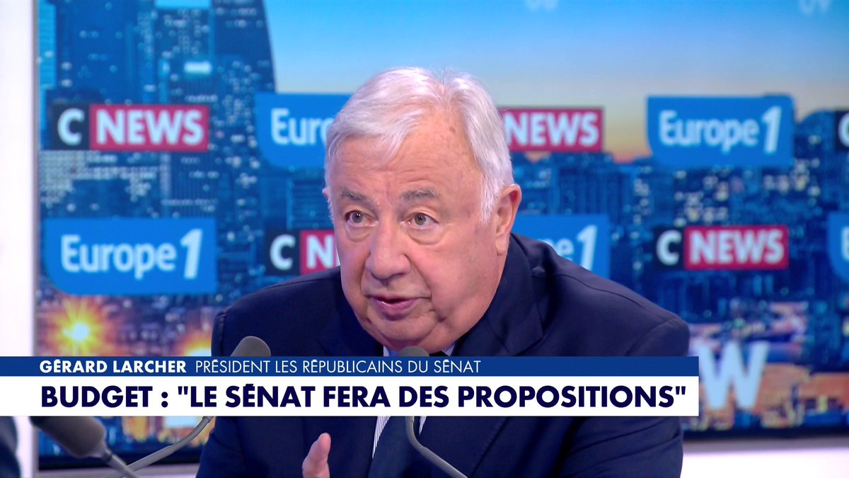 Gérard Larcher : «La charge de la dette, l’an prochain, sera de +10 milliards», dans #LaGrandeInterview Toute l'info est à retrouver sur