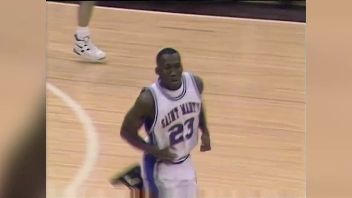 Mahershala Ali was a guard for Saint Mary’s in the mid-1990s. The Santa Clara scholarship Nash used to launch his pro career had first been offered to him: “He had one scholarship offer in the US. I had that offer first. I turned it down.” credit: WCCSports on YouTube