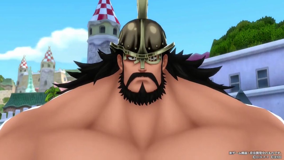 【新キャラ紹介】 ■巨人戦士 ハイルディン 緑属性/アタッカー 敵に攻撃することでスキルの威力を上げることができるぞ💪 威力増加で進化するスキル『巨人族の一撃』でまとめて敵をK.O. しよう！ #バウンティラッシュ #ONEPIECE