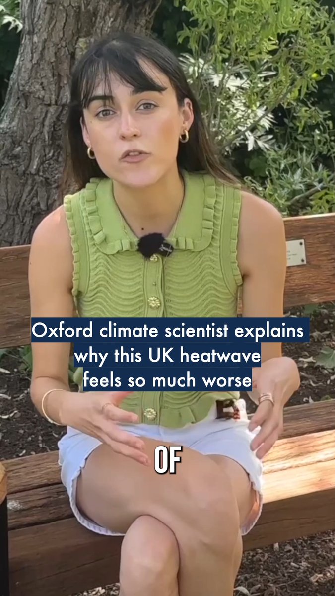 Why does this #heatwave feel so intense? 🥵 The Smith School’s Dr Mireia Ginesta explains how prolonged heat, high humidity and warm nights make extreme temperatures harder for our bodies to cope with - and why climate change is making heatwaves more frequent and severe.