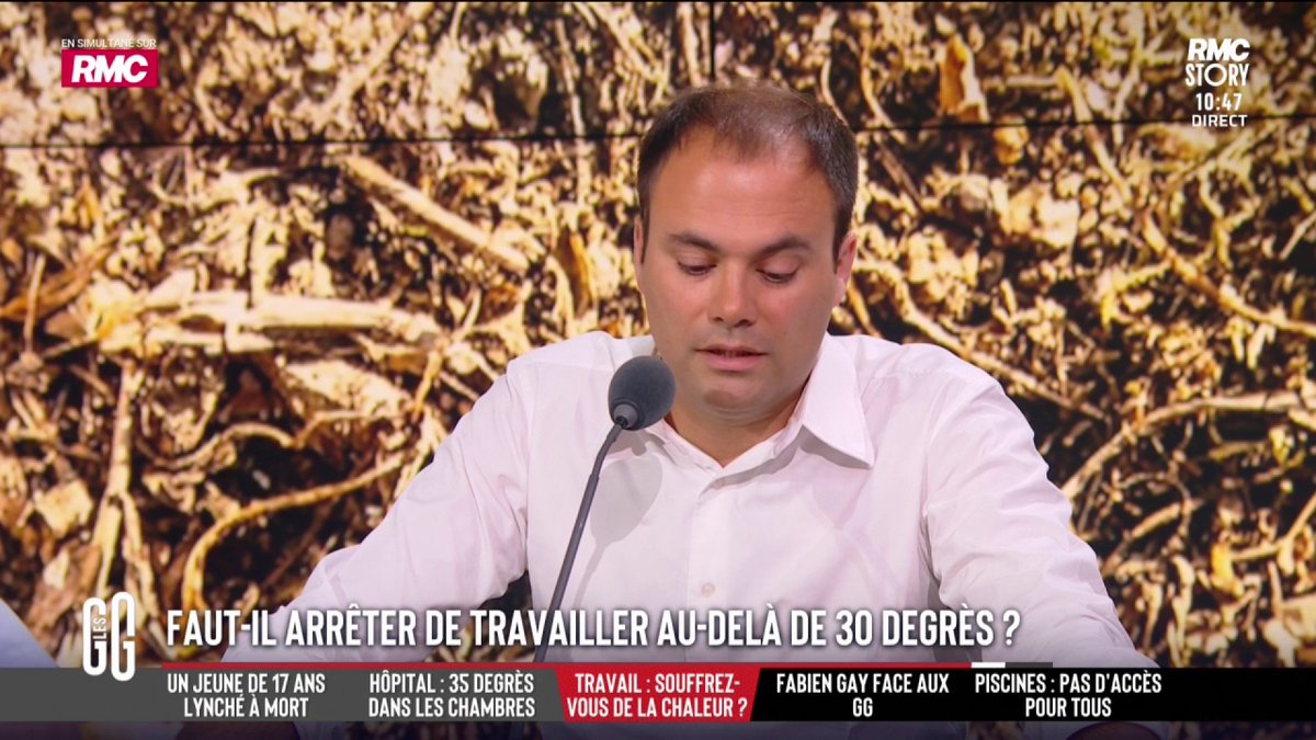 🗣️ Charles Consigny : "Bien sûr, il ne faut pas faire travailler les gens sur les toits ou les chantiers. Mais aujourd'hui, tout est prétexte à ne pas travailler. Un coup c'est le 1er mai, le congé ceci, la dépression. Dans un bureau, on peut bosser avec un ventilo." #GGRMC