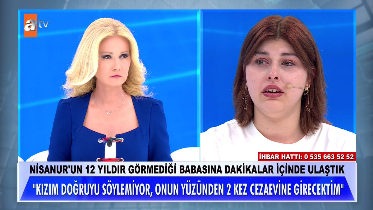 Nisanur'un 12 yıldır görmediği babasına dakikalar içinde ulaştık! "Kızım doğruyu söylüyor, onun yüzünden 2 kez cezaevine girecektim" #MügeAnlıİleTatlıSert #MügeAnlı atv