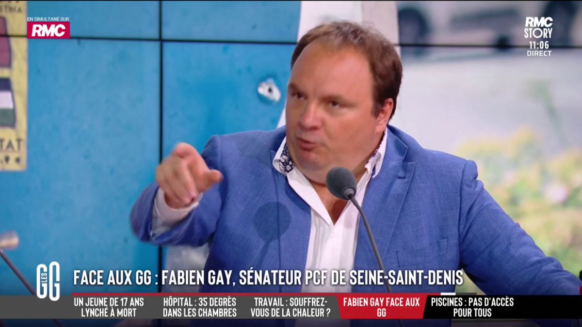 🚨 "Il faut changer le système capitaliste qui est un des éléments du réchauffement climatique. Il faut revégétaliser et arrêter de bétonner", assure le sénateur PCF, Fabien Gay. #GGRMC