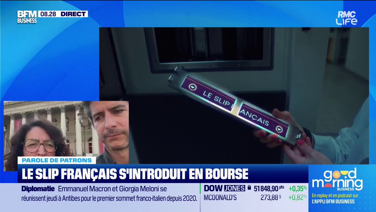 Le Slip Français s'introduit en bourse 🇫🇷 🩲 "On a été capables de montrer que le Made in France est rentable." 💬 Guillaume Gibault, PDG fondateur du Slip Français