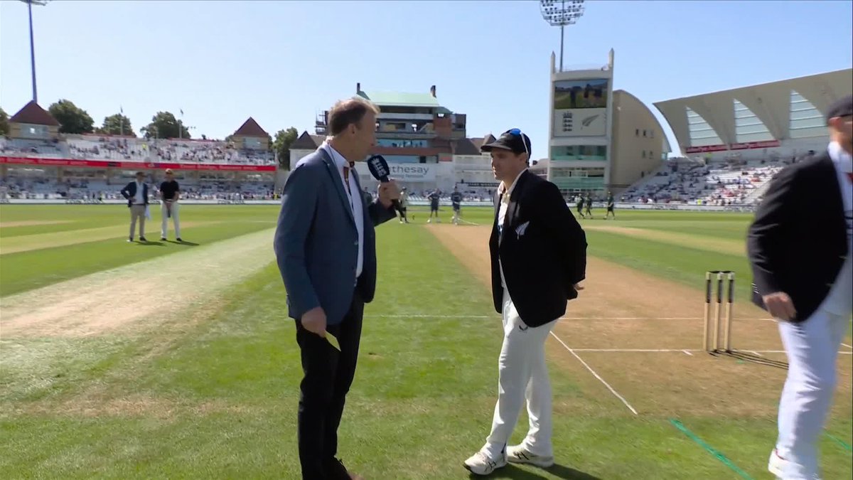 New Zealand have won the toss and they’re batting first against England.