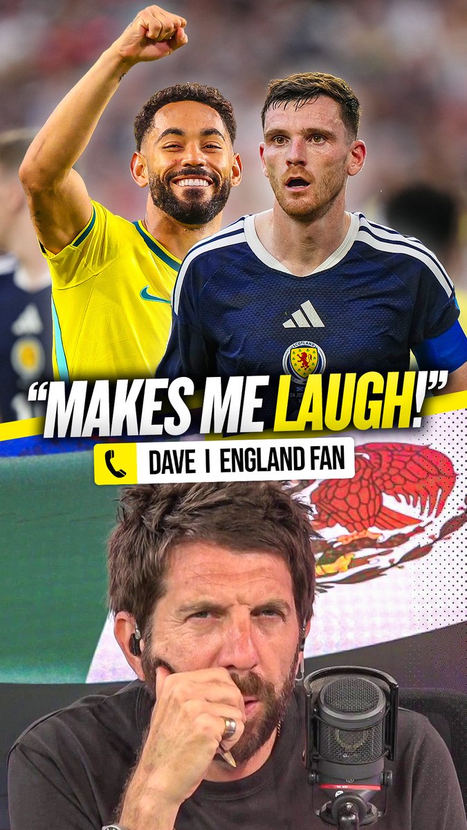🤦♂️ Caller: "Scotland squeezed past Haiti and now they're upset they got three past them by Brazil!" 😡 Goldstein "How would you expect them to react!?" 🤷♂️ Caller: "They built themselves up!" Andy Goldstein was not happy with this England fan's comments about Scotland! 🏴😤