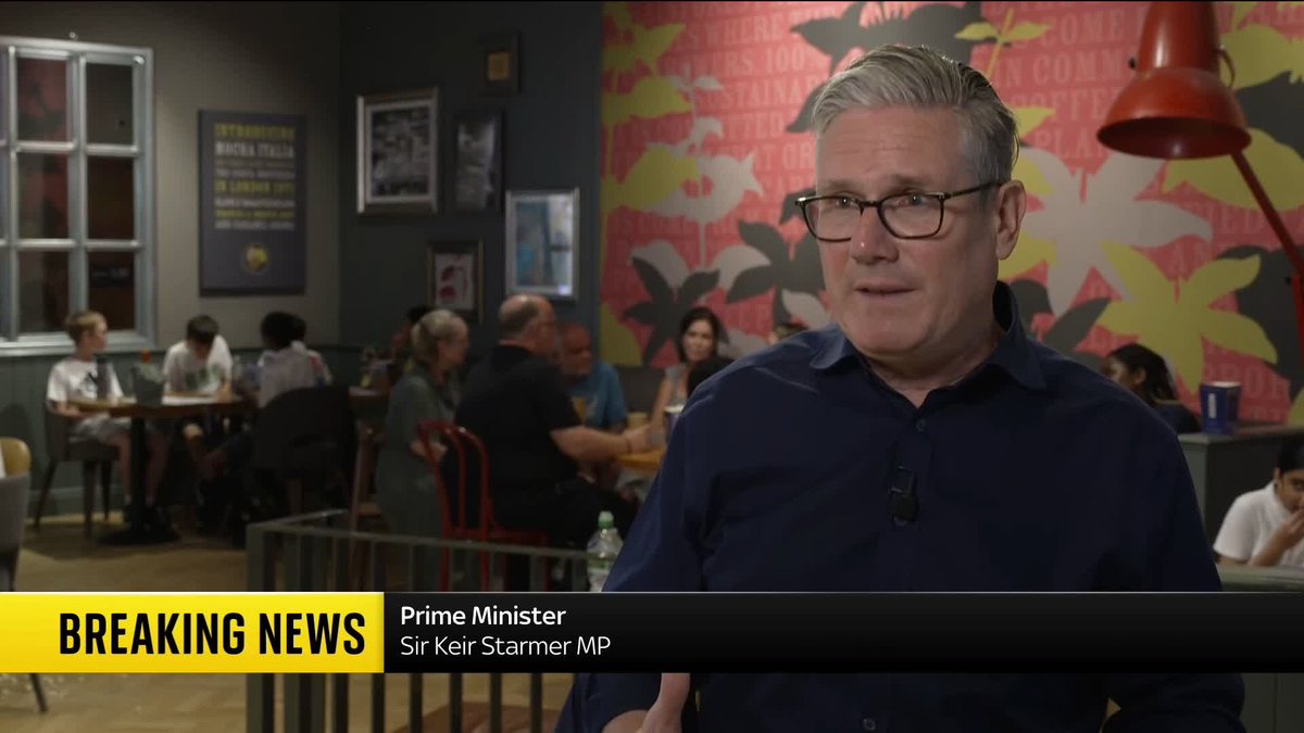 "One of the tests of an outgoing prime minister is whether you leave the country in a better state than [when] you found it. And I am leaving it in a better state" Sir Keir Starmer comments on what he achieved during his time in office in tackling illegal immigration 📺 Sky 501