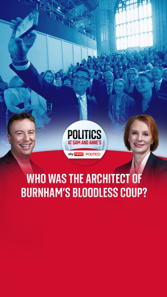 Who really orchestrated Andy Burnham’s bloodless coup? In today's episode, @samcoatessky and anne mcelvoy dig into the months of preparation and the key figure at the heart of Burnham's bloodless coup. Listen to the latest ep of PASAA here: