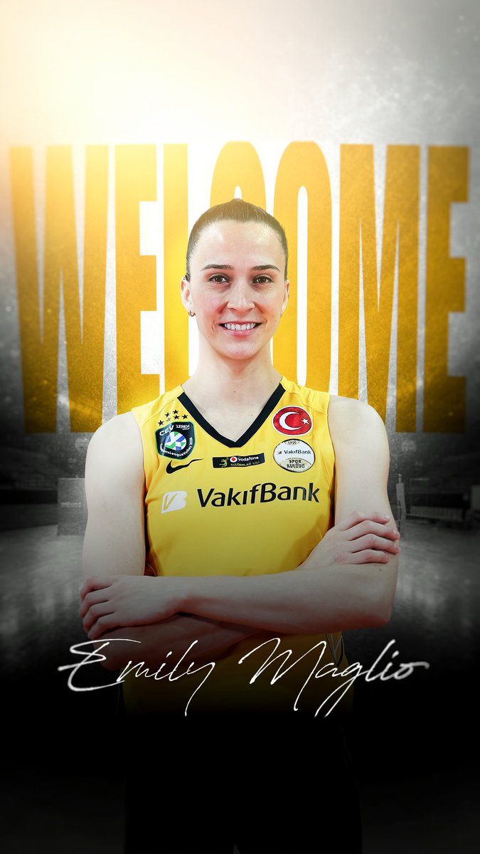 VakıfBank’a hoş geldin Emily Maglio! 💛🖤 #ForMore