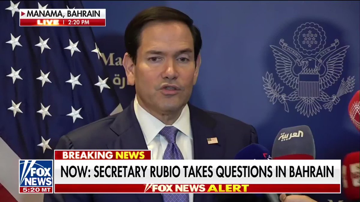 NEW: Secretary of State Marco Rubio pushes back on propaganda and lies being put out by the Iranian government on negotiations with the United States. Rubio says the U.S. will judge Iran by its actions on the water rather than its "maximalist rhetoric" coming from state TV. "What we're interested in is not their press conferences. What we're interested in is whether or not ships are moving.” “If ships are moving as they should be moving, then that's what we're going to judge, and that's what we're going to react to."