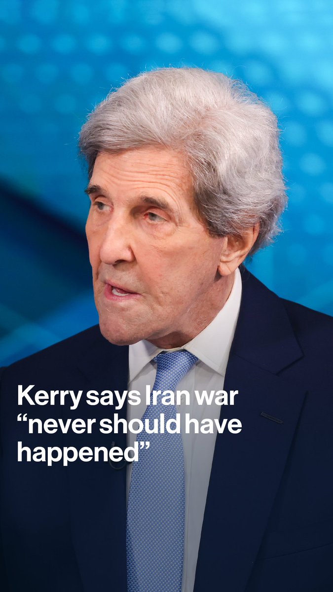 Former US Secretary of State John Kerry says the war with Iran should never have happened, telling Guy Johnson the president's rationale for engaging in the conflict "has changed many times"