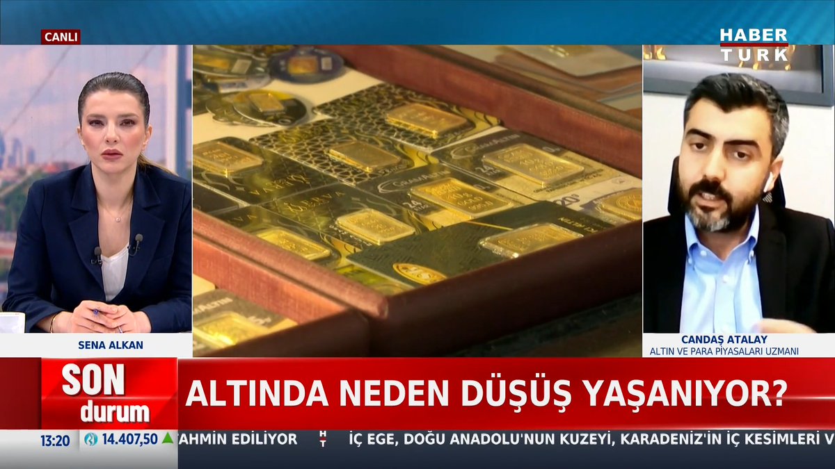 💢Candaş Atalay : “Altın fiyatlarının çıkması için bir şu aşamada sebep yok. Faizin güçlü olduğu bir ortamda altına yatırım yapmak cazip değil. Çin’de altına gidecek para yok , Hindistan’da altına %15 altın vergisi geldi. TMB uzun zamandır altın satıyor.”