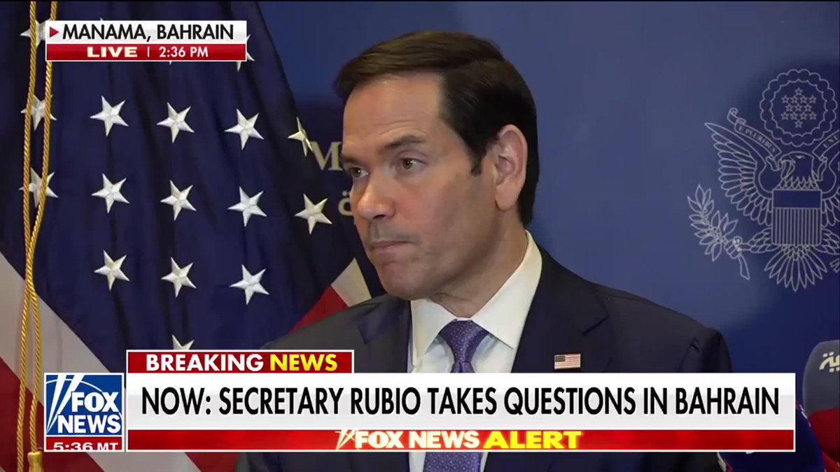 NOW: Secretary of State Marco Rubio hits back at a reporter questioning his role in diplomatic talks with Iran, slamming it as a "silly analysis" while defending Vice President JD Vance's lead in the negotiations. "The vice president of the United States, other than the president, is the second most powerful person in our government. The fact that he's directly involved in this tells you the importance that our administration has given to this topic. So I think it's a very positive thing that he's involved in it."