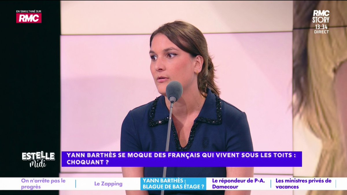📺 Y. Barthès se moque de ceux qui vivent sous les toits 🎙️ Juliette Briens : "Je ne suis pas choquée ! Le problème, c'est que la blague n'est pas drôle... Quotidien c'est le "collectif des gens cools qui ricanent" ! Leur petit ton de gens qui évoluent dans 3 arrondissements..."