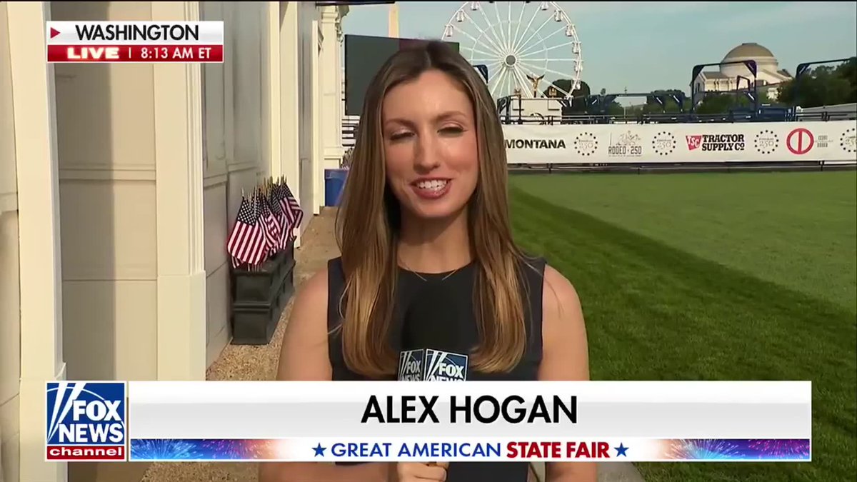From T. rex fossils to hometown traditions, all 50 states are on display at the National Mall. The America250 state pavilions give visitors a chance to explore each state's history, culture, and attractions—including Montana's exhibit featuring the first complete Tyrannosaurus rex fossils discovered there. President Trump marked the opening by celebrating America's 250-year legacy, saying the country is destined to remain "the greatest, most incredible country ever to grace the earth." | Alex Hogan