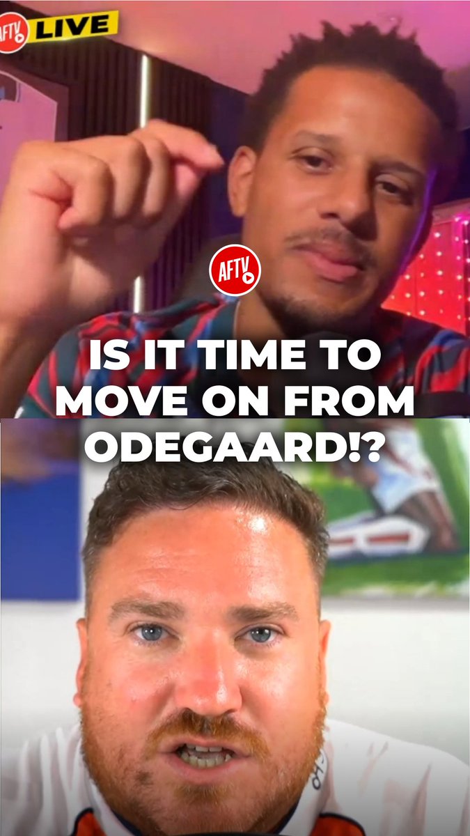 Do you think Arsenal have moved past Odegaard now? 🤔 #AFTVLive