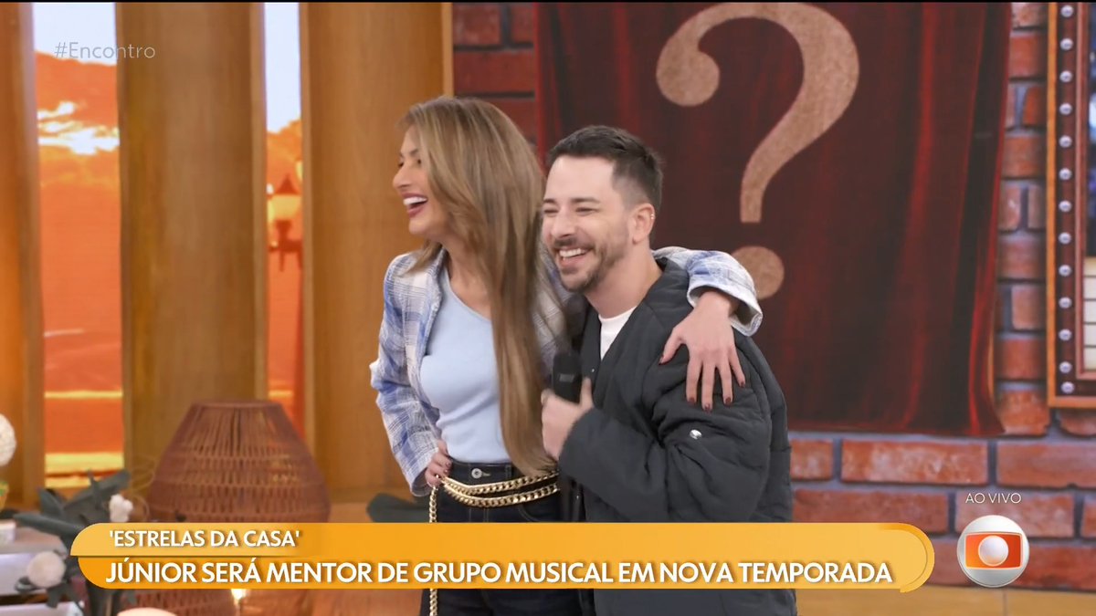 OLHA ELEEEEE! JUNIOR comenta como estão as expectativas pra ser mentor nessa nova temporada do #EstrelasDaCasa 🤌✨ #Encontro #TVGlobo