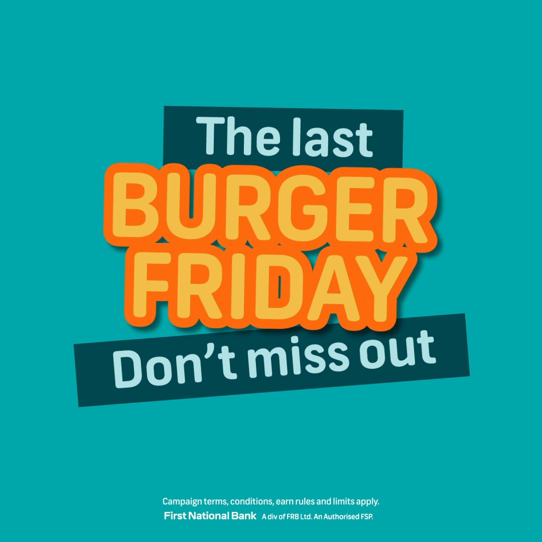 It’s nearly GAME OVER. Grab your last chance to munch on Burger Friday 🍔 Power up your Friday for only R50 by using your qualifying FNB card and your Pick n Pay Smart Shopper card. Ts, Cs & Limits apply.