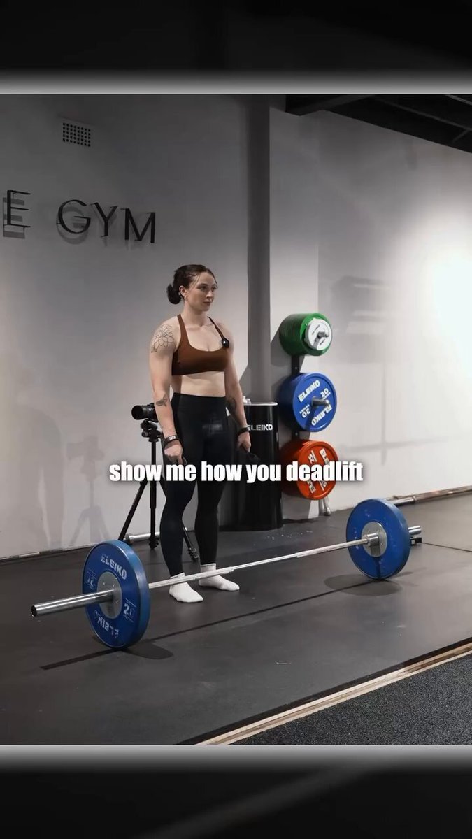 She’d just wrapped her weightlifting class session when we introduced something new into her training