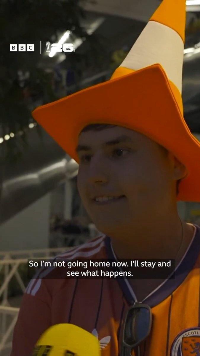 'I chucked my job and sold my car, so I'm not going home now, I'll stay and see what happens' The Tartan Army speaking after defeat to Brazil ⤵️ #BBCFootball #FifaWorldCup