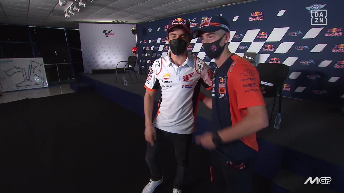 Así fue el primer encuentro entre Pedro Acosta y Marc Márquez 🔙🇪🇸 #DutchGP 🇳🇱 #MotoGP 🏁